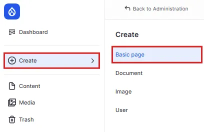 create basic page